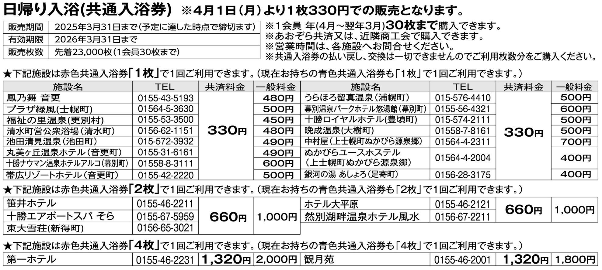 日帰り入浴券 （亀の井ホテル奈良 平城宮温泉日帰り入浴券